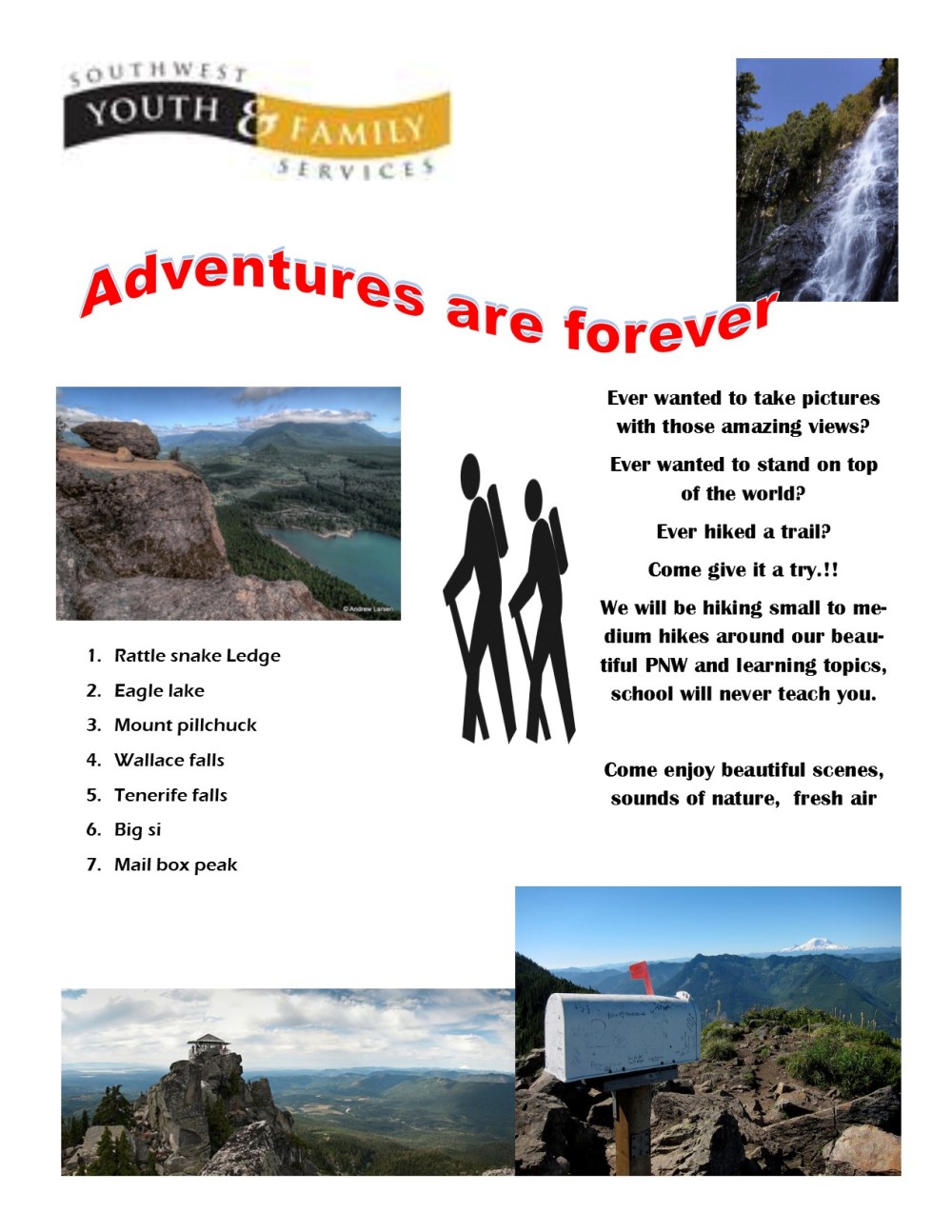 hiking flier